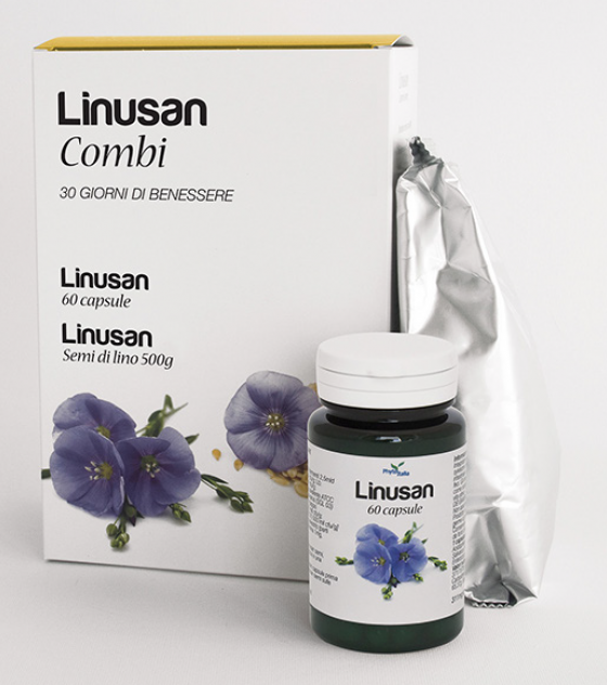 benesseresi; linusan; semi di lino; probiotici; malva; intestinale; omega 3; fibre; flora batterica; colesterolo;